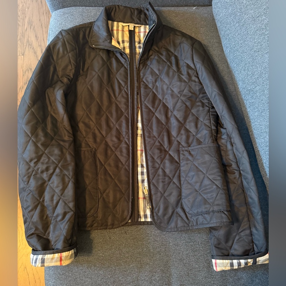 Burberry Women’s Quilted Black Jacket (Authentic)